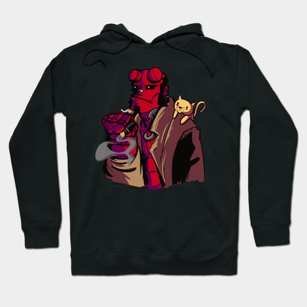 hellboy Hoodie by inkpocket